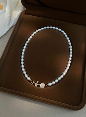 XKDDCT100淡水珍珠精致山茶花项