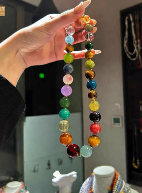 XKDDCT新款朱珠精品水晶多宝圆珠