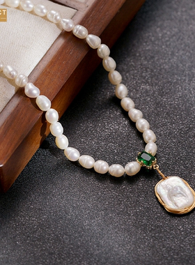 XKDDCT小众设计感巴洛克珍珠不规