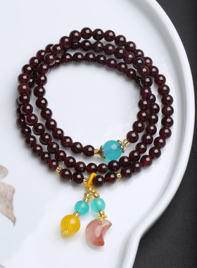 XKDDCT新款原创天然三圈石榴石手