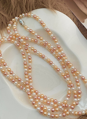 XKDDCT施家玻璃混彩色多层叠戴项