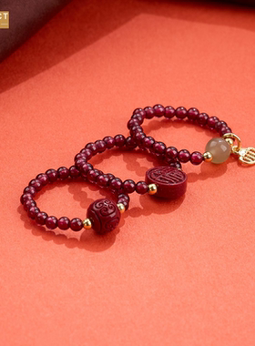 XKDDCT新款石榴石戒指女马年本