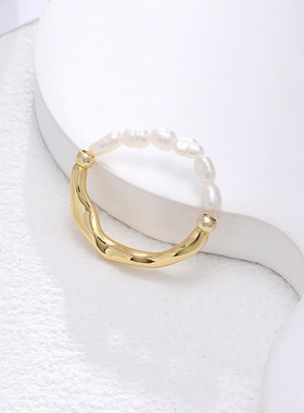 XKDDCT新款韩国冷淡风淡水珍珠