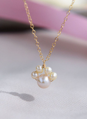 XKDDCT天然淡水珍珠小猫爪简约轻