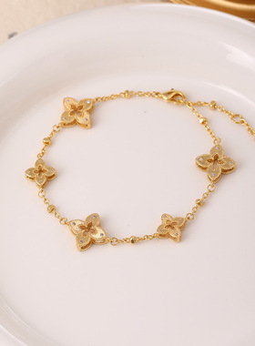 XKDDCT法式百搭花菱形镂空十字花