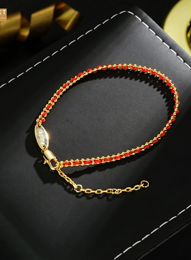 XKDDCT本命年法国红绳可调节手链