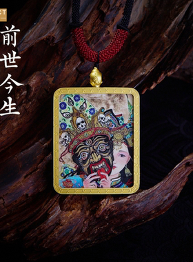 XKDDCT藏式金色唐卡五爷绿度母项