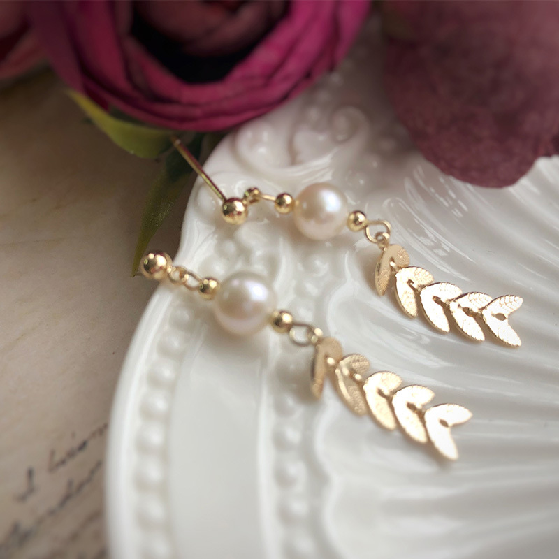 XKDDCT天然淡水珍珠耳环女韩国气