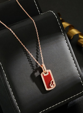 XKDDCT轻奢款葫芦无事牌项链女玫