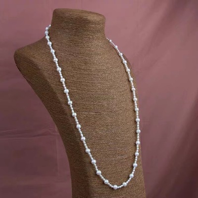 XKDDCT天然淡水毛衣链女纯手工制