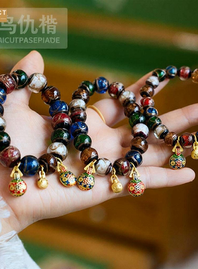 XKDDCT新款雍老秦香灰琉璃手串