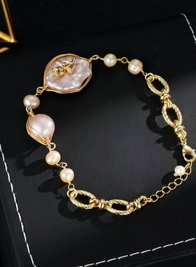 XKDDCT巴洛克淡水手链小众高级感