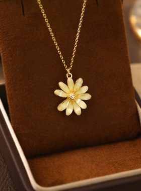 XKDDCT雏菊少女系气质清新米色花