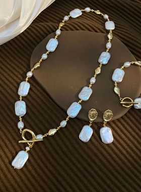 XKDDCT巴洛克天然淡水珍珠项链精