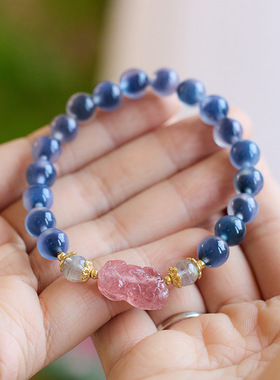 XKDDCT直播货源天然8MM蓝溏心玛