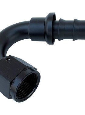 150度AN10铝合金软管宝塔形油管接头PUSH LOCK HOSE ENDS黑色红蓝