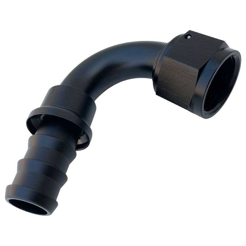 120度AN4AN6AN8AN10AN12宝塔形倒勾式铝合金油管水管接头push on