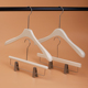 夹定制 专用实木衣挂哑光防滑撑子榉木无痕裤 服装 店奶白色衣架女装