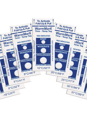 warmmark温度标签可逆时间冷链