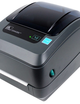 ZEBRA斑马GX430T条码碳带300dpi不干胶标签条码面单斑马打印机