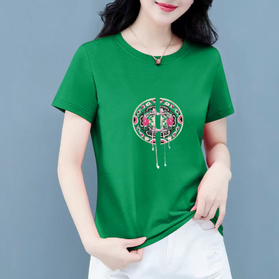 大码夏装2025年新款短袖t恤