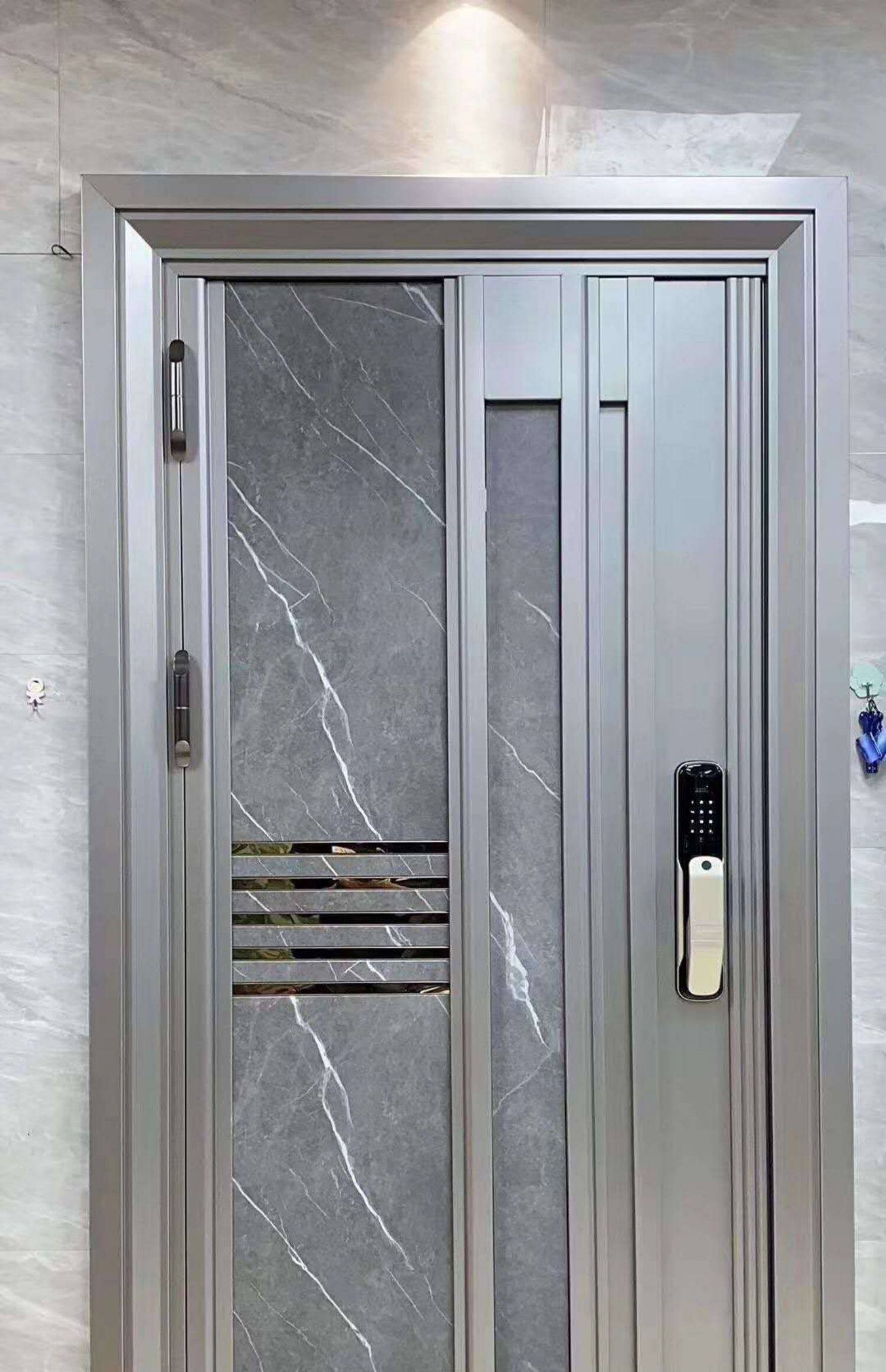 新款别墅韩式门平开门防盗门进户门304不锈钢单门入户大门单开