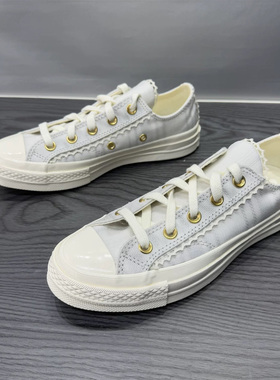 CONVERSE匡威新款1970S灰蓝色蕾丝花边男女复古低帮帆布鞋A13007C