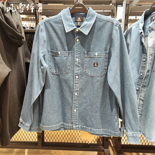 【风雷】匡威男子牛仔简约翻领衬衫运动10025071长袖外套10026570