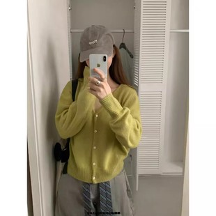 开衫 V领浣熊羊毛衫 只有15件 14福利捡漏 1219