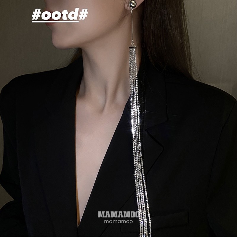 长流苏耳环女小众设计感欧美夸张金属气质耳坠2022新款潮网红耳饰,饰品/流行首饰/时尚饰品新,耳环,淘宝优惠券,粉丝福利购,淘宝优惠卷