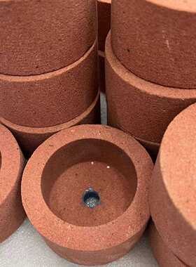 白刚玉砂轮端面磨杯形打磨抛光工具耐磨红色小杯子