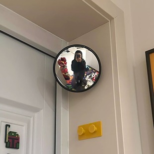 稀奇古怪可爱氛围感摆件装饰广角凹凸镜壁挂室内家咖啡角布置拍照