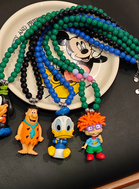 JMH小吴同学 原创小众可爱个性中古项链日韩卡通简约百搭毛衣链