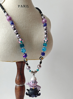 JMH小吴同学 迪士尼反派角色乌苏拉捷克珠小众个性项链甜酷毛衣链