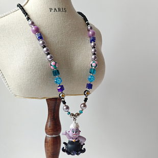 原创迪士尼反派角色乌苏拉捷克珠小众高级中古项链 JMH小吴同学