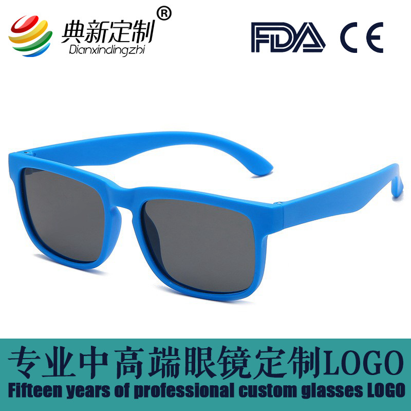 男女童眼镜 防晒可爱软硅胶偏光墨镜 防紫外线眼镜太阳镜定制LOGO