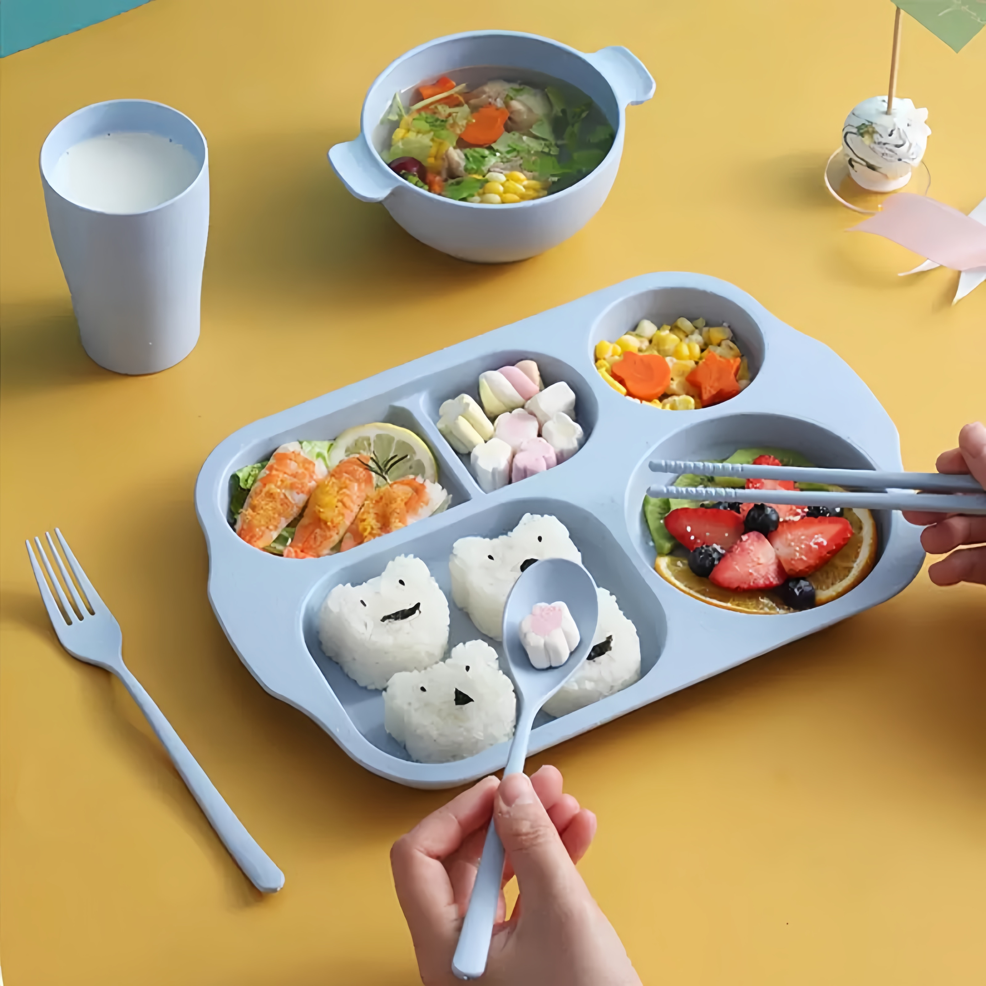 日本儿童餐具套装小学生