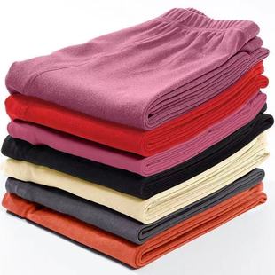 女加绒打底裤 双面磨毛保暖裤 线裤 自发热春秋冬季 毛裤 德绒无痕秋裤