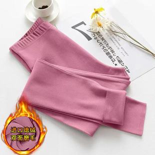 韩版 加绒加厚无痕保暖裤 线裤 毛裤 子 德绒秋冬裤 衬裤 女内外穿打底裤