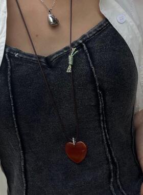 fever同款爱心吊坠项链