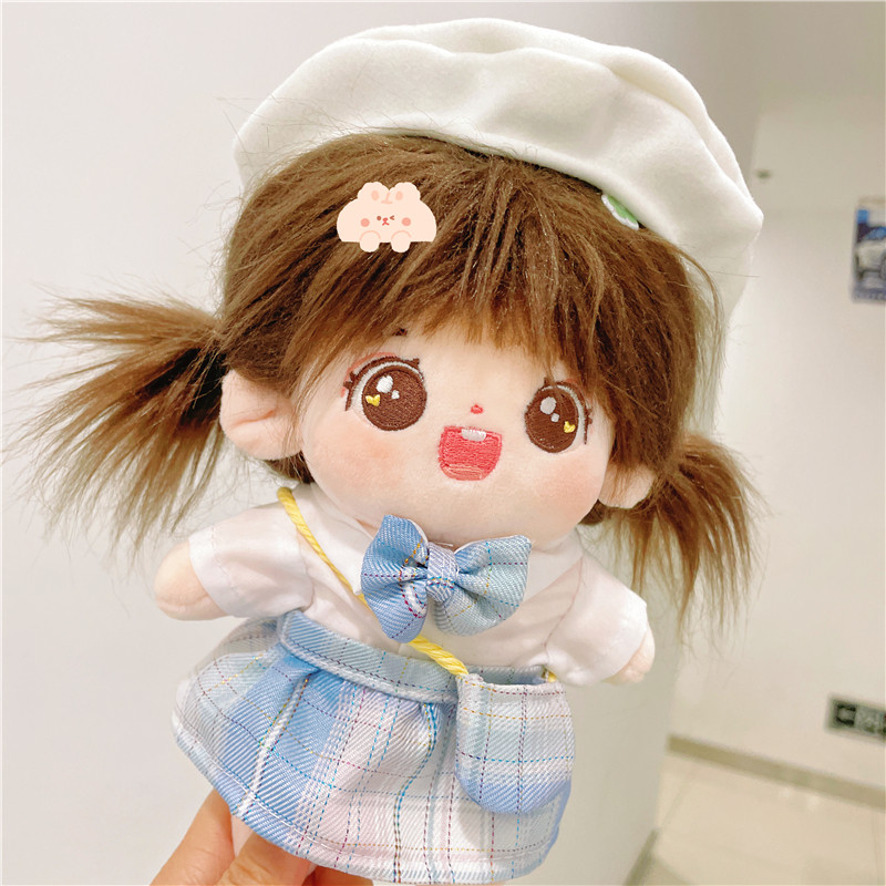 包邮15/20cm娃衣无属性现货包邮20厘米胖胖体棉花娃娃学院JK套装图片