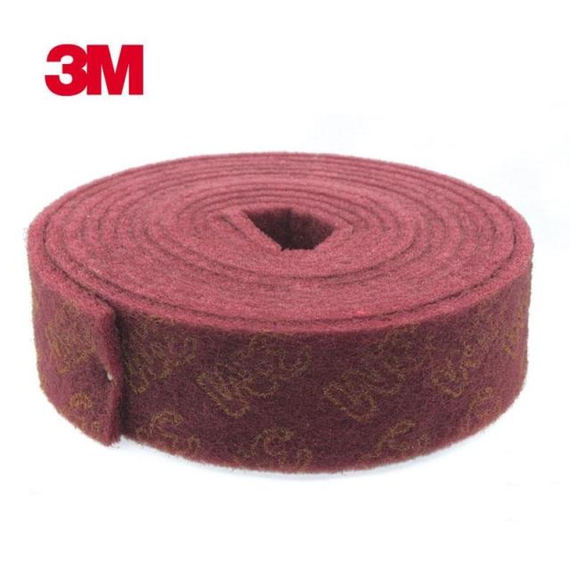 正品3m7447工业百洁布抛光研磨红
