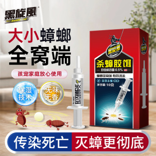 黑旋风蟑螂药一窝全窝端蟑螂厨房室内非无毒强力灭杀胶饵杀灭蟑螂