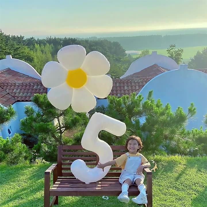 生日数字气球异形32英寸铝膜防爆