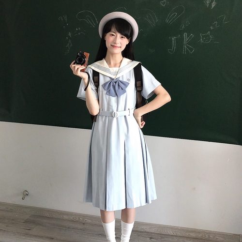 月野家水色清和川盛夏服