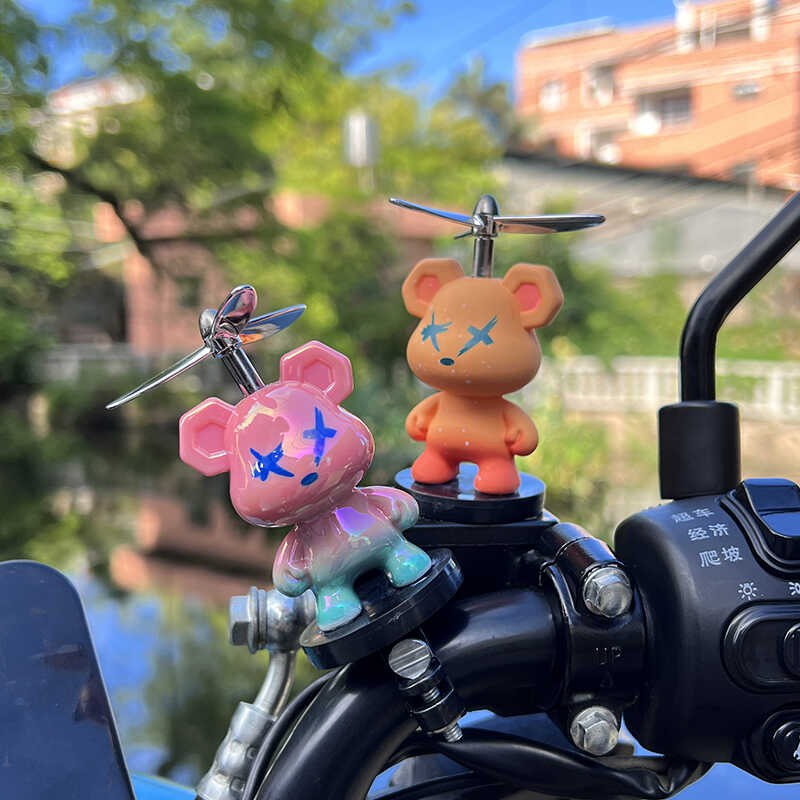 电动摩托车摆件可爱卡通装饰挂件