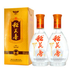 湖北稻花香酒黄金宴42度浓香型白酒500ml*2瓶礼品盒装自饮口粮酒