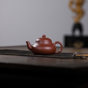 220ml半手工宜兴紫砂壶原矿零添加紫泥君德壶无碳酸钡家用泡茶壶