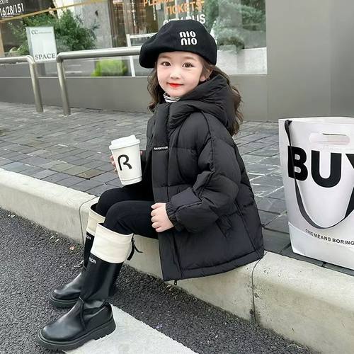 全棉女童羽绒棉服2025冬季新款韩版儿童加厚棉衣洋气女童时尚保暖