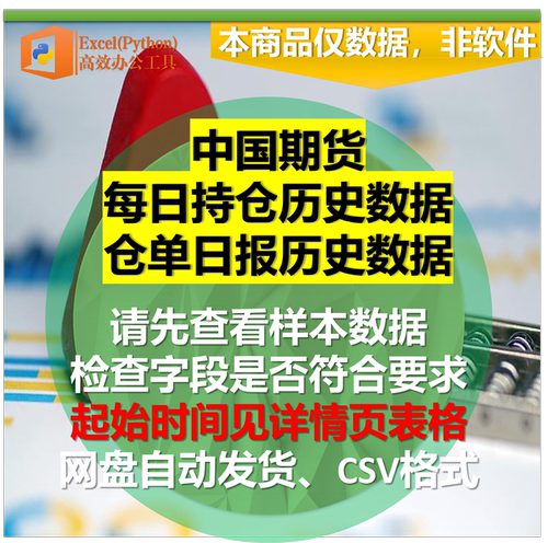 每周更新中国期货仓单日报每日持仓排名历史数据2015年起csv格式